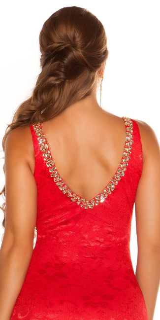 Red-Carpet-Look! evening dress laces Red